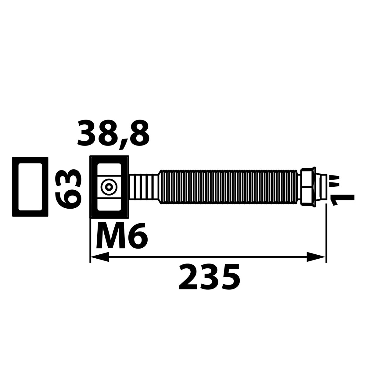 Kirchhoff Flex-Überlauf-Anschlussrohr ECO-SAVE KS grau 1" x M6 für Siebkorbventil