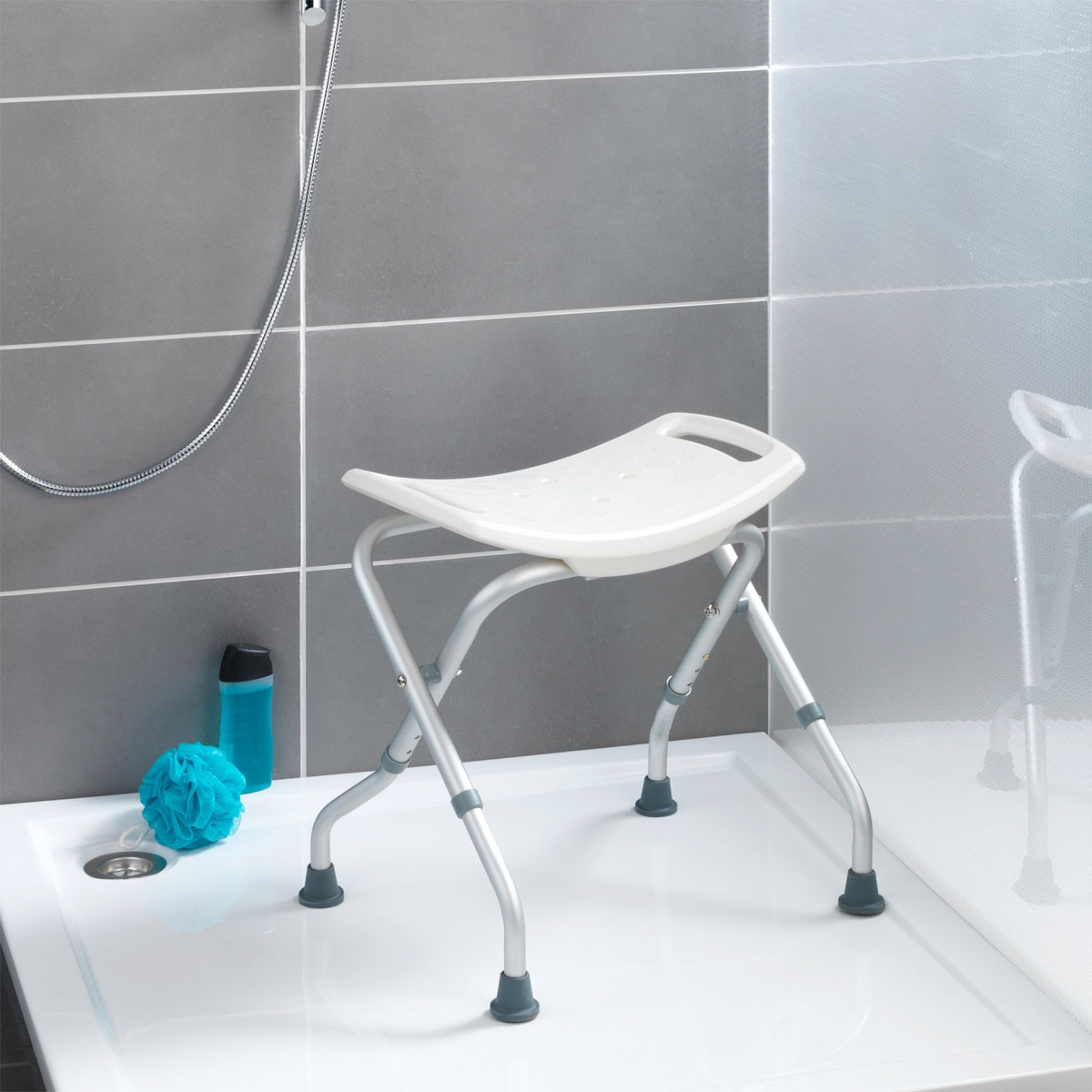 Wenko  Badhocker Secura klappbar bis 120 kg Tragkraft Bild 7