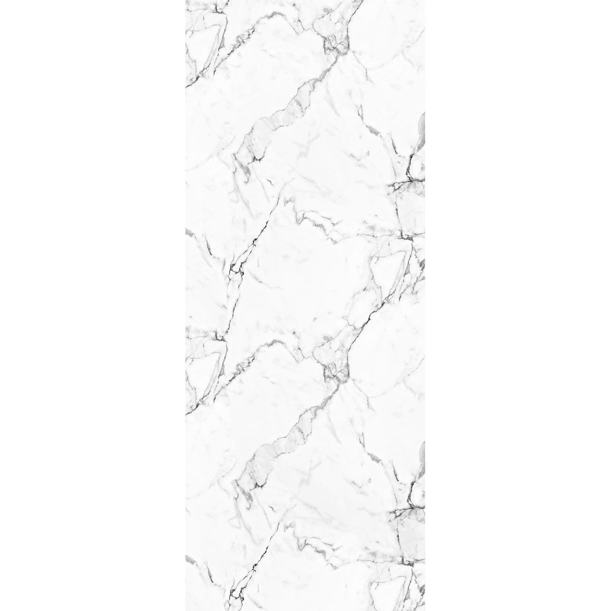 Breuer  Panorama Duschwand Marmor Schwarz-Weiß 100 x 210 cm Bild 1