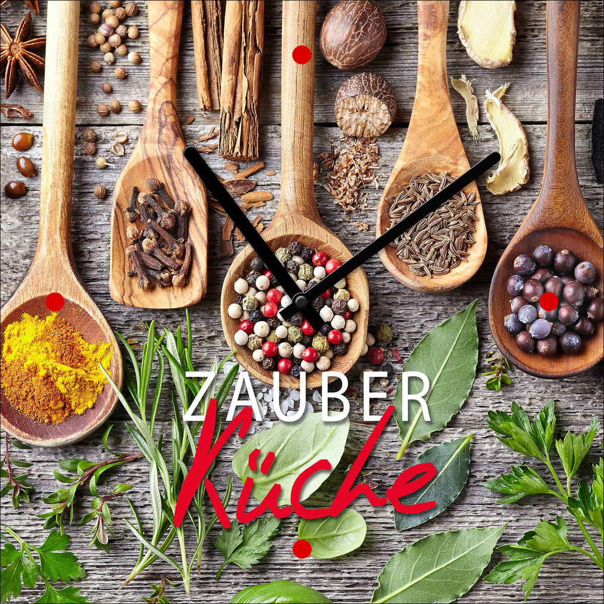 Time-Art Zauberküche 20 x 20 cm Glasuhr