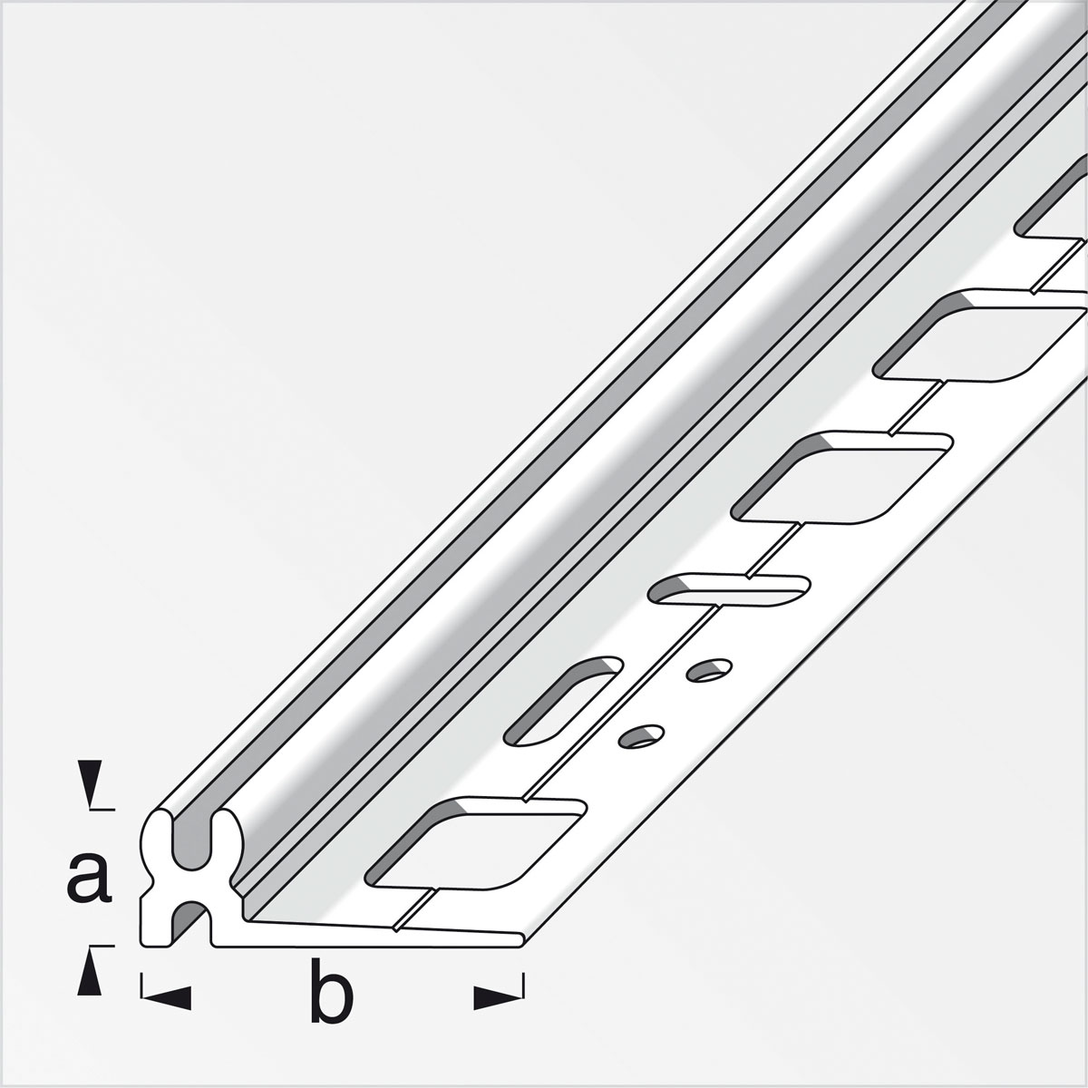 Alfer Trägerprofil Clipstech 1m weiß Bild 2