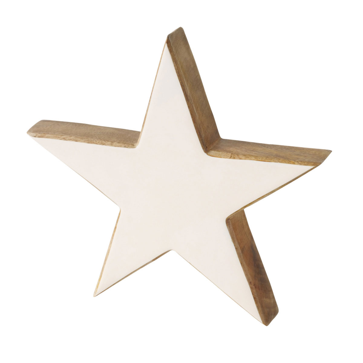 Dekoaufsteller Stardust Stern 15 x 4 x 15 cm hellgrau Holz Bild 5