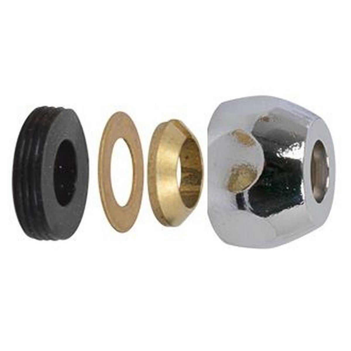 Kirchhoff Quetsch-Verschraubung 3/8" x 8 mm verchromt