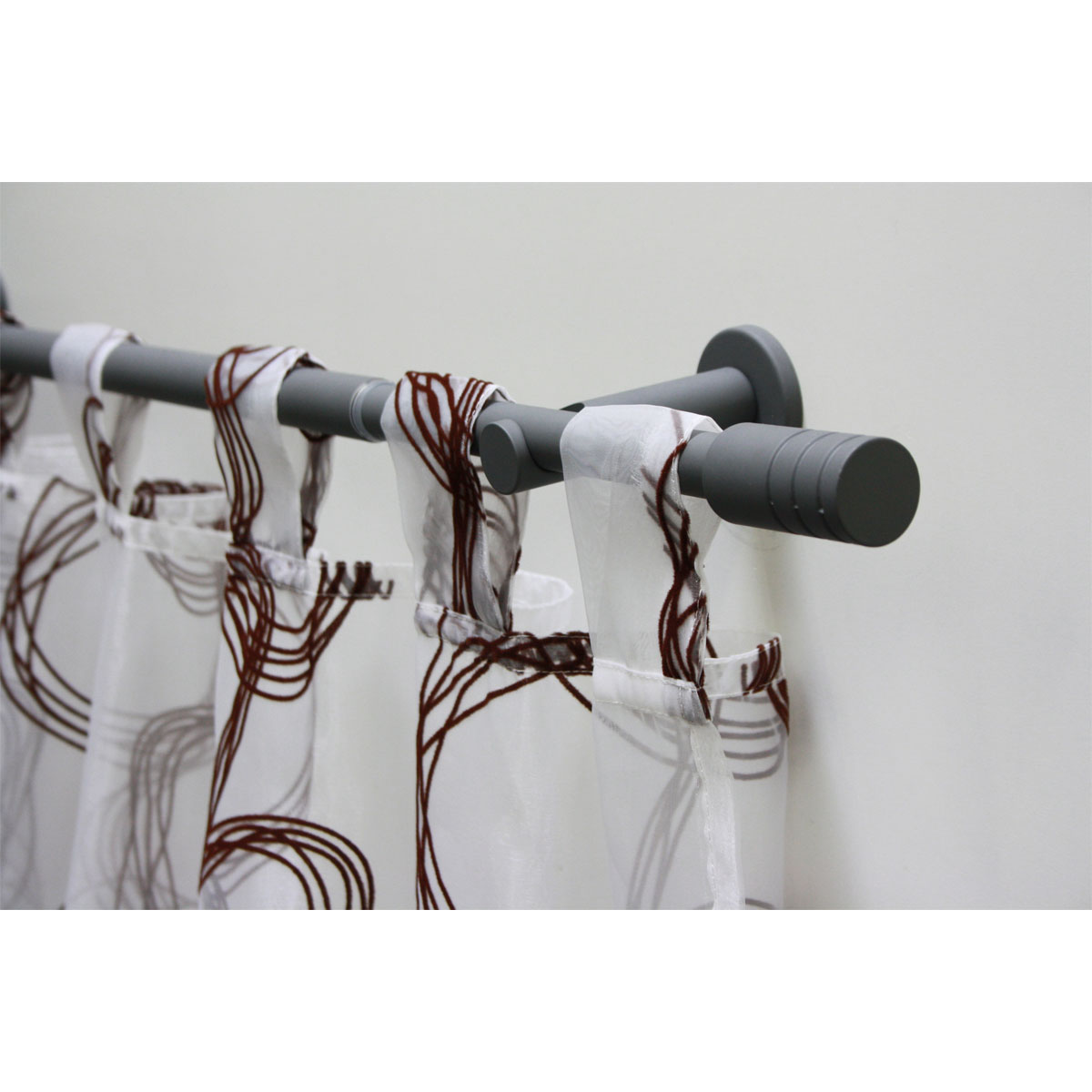 Gardinia Gardinenstange Elba Zylinder Durchmesser 1,9/1,6 x 120-210 cm steingrau Bild 2