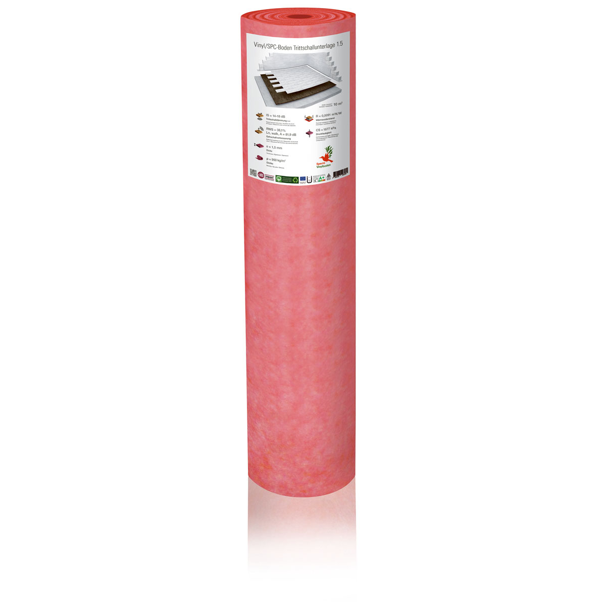 Specht SPC/Vinyl-Trittschallunterlage 1 x 10 m 1,5 mm stark