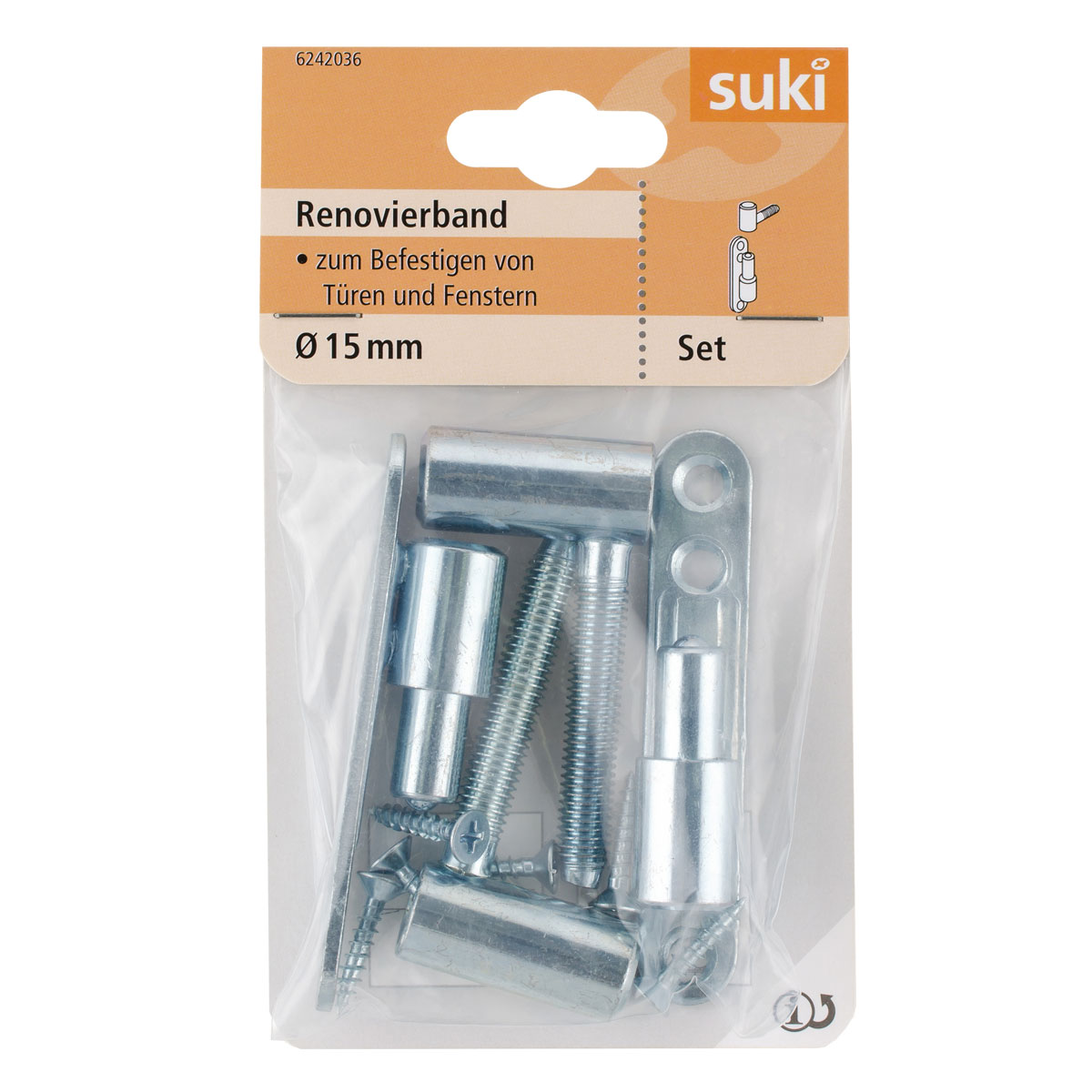 Suki Renovierband verzinkt zum Anschrauben und Einbohren 2 Stück Bild 1