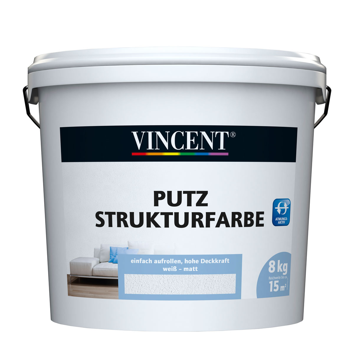 Vincent  Wandfarbe Putz Strukturfarbe MIX IT! 5 l Bild 1