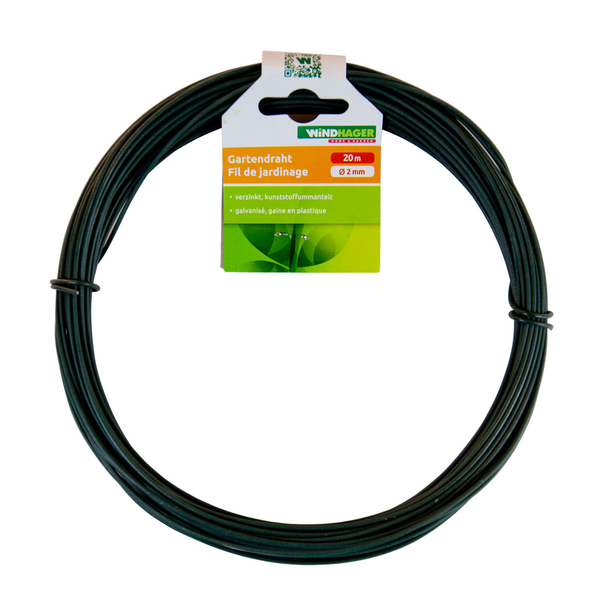 Windhager Gartendraht 20m 2 mm grün
