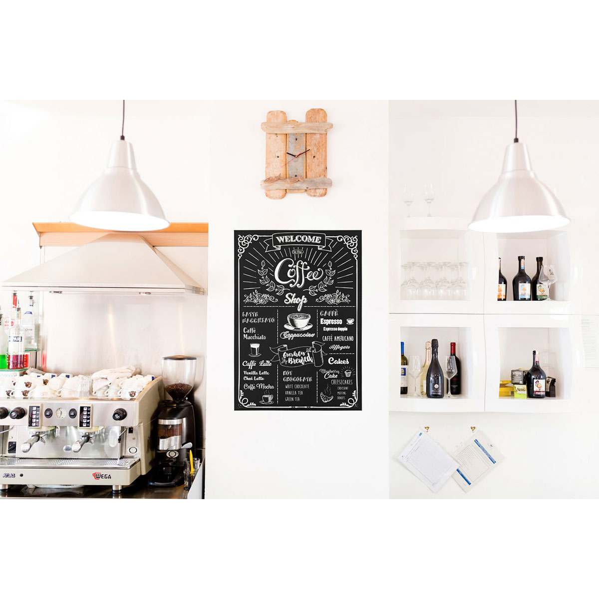 Komar  Wandtattoo Coffeeshop 50x70 cm