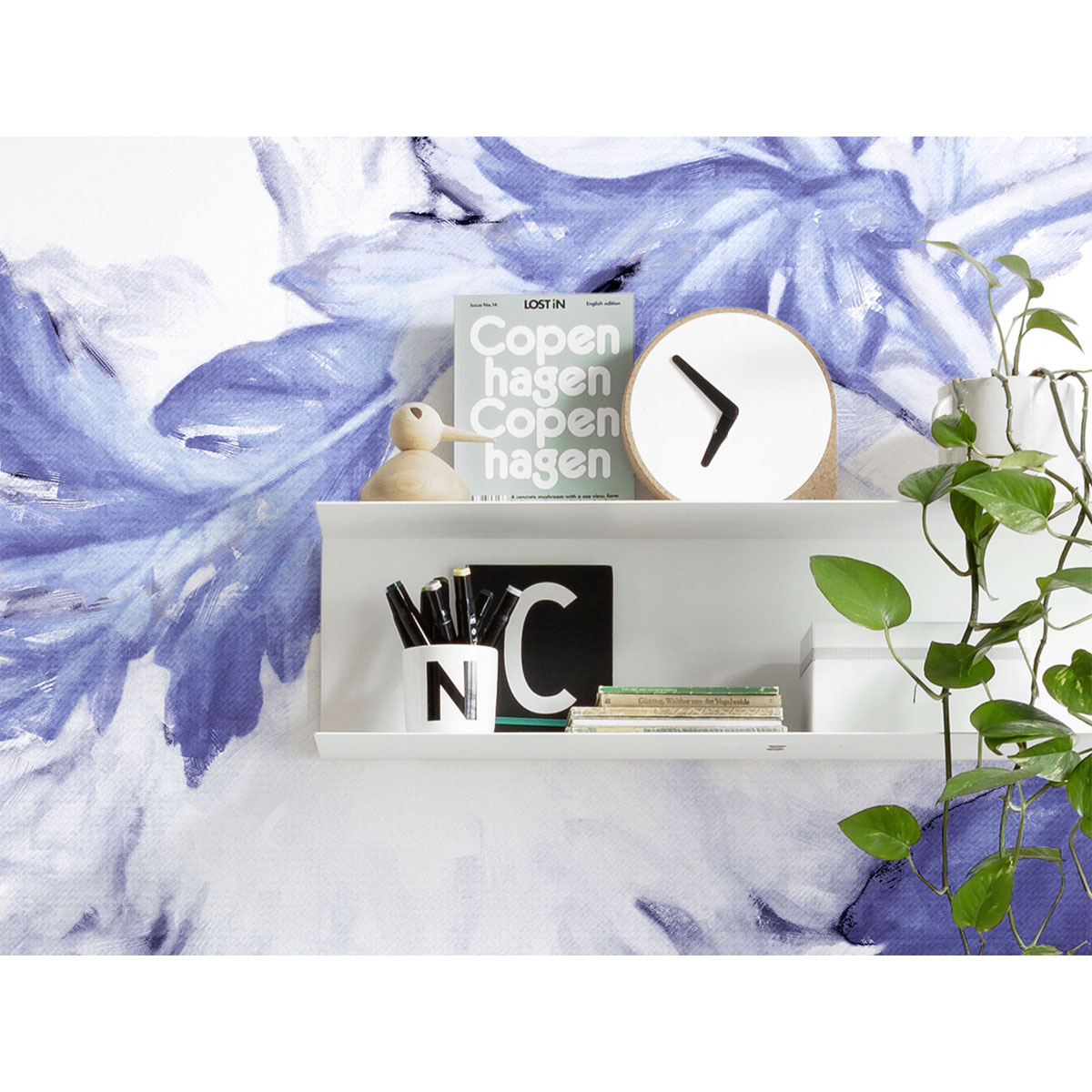 Komar  Vlies Fototapete Blue Silhouettes 350x250 cm Bild 9