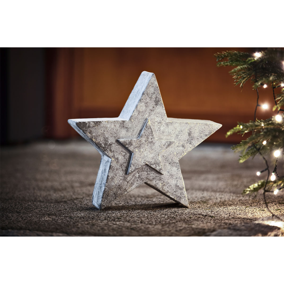 Outdoor Stern 35 cm Beton Optik Bild 2