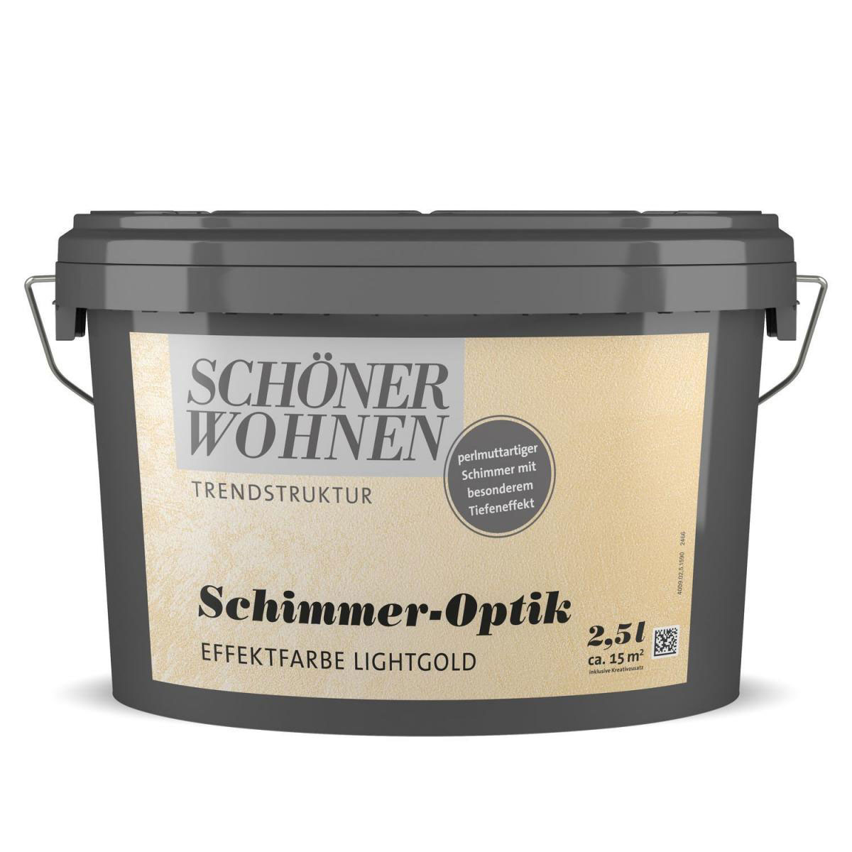 Schöner Wohnen Farbe Schimmer-Optik Effektfarbe Lightgold 2,5 L