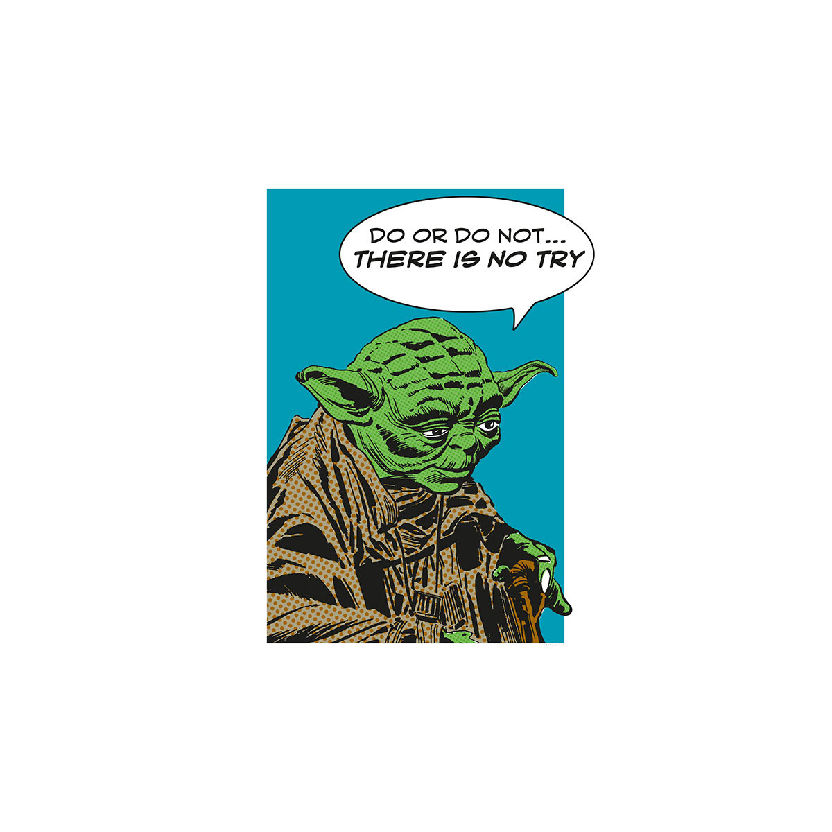 Komar  Wandbild Star Wars Classic Comic Quote Yoda 40x50 cm Bild 2