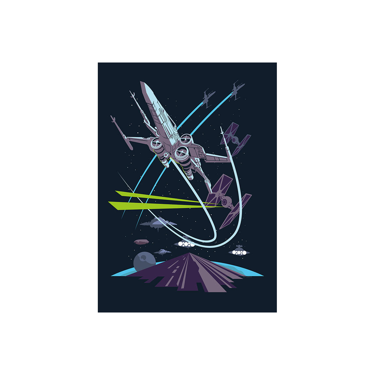 Komar  Wandbild Star Wars Classic Vector X-Wing 30x40 cm Bild 2