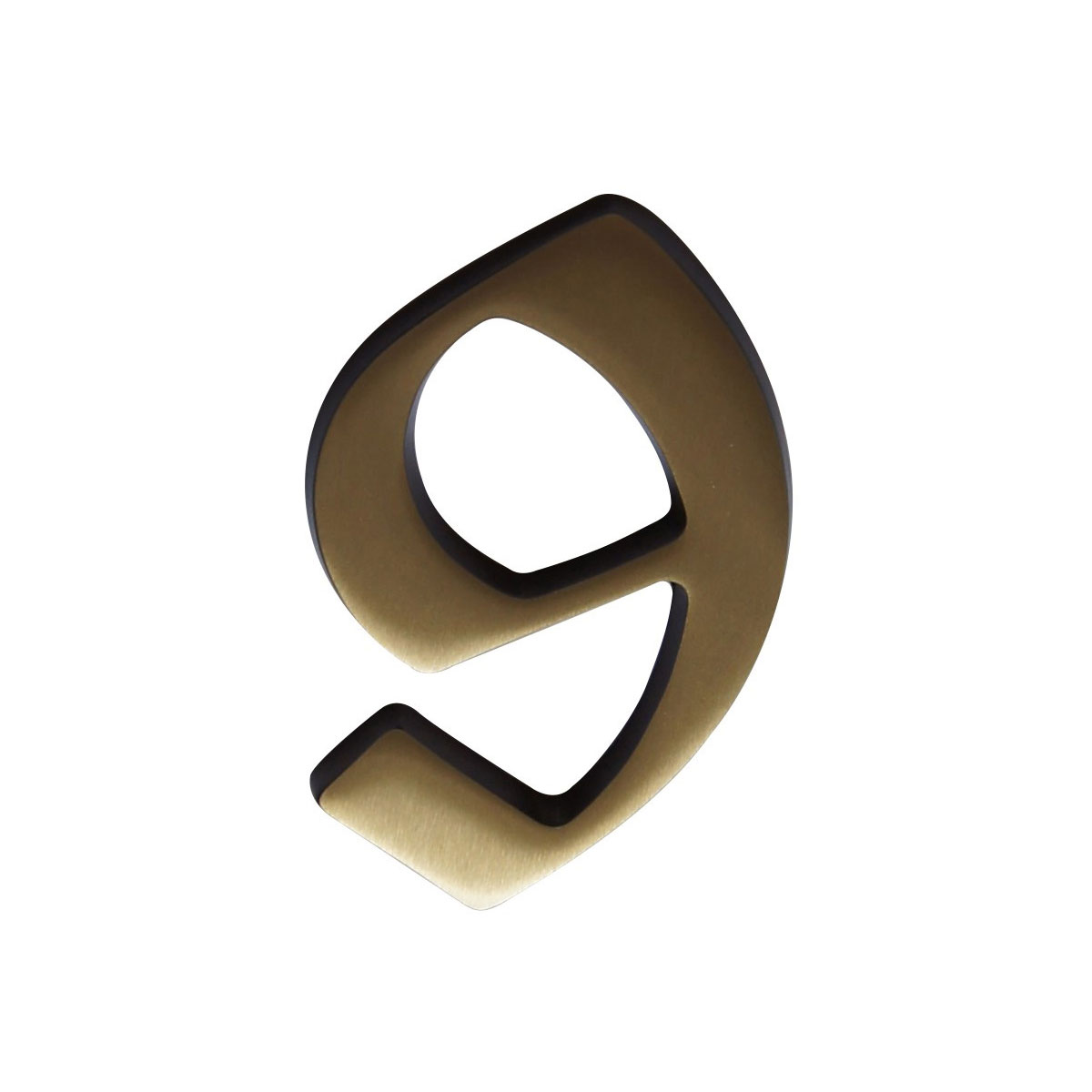 Alpertec Hausnummer 9 brüniert