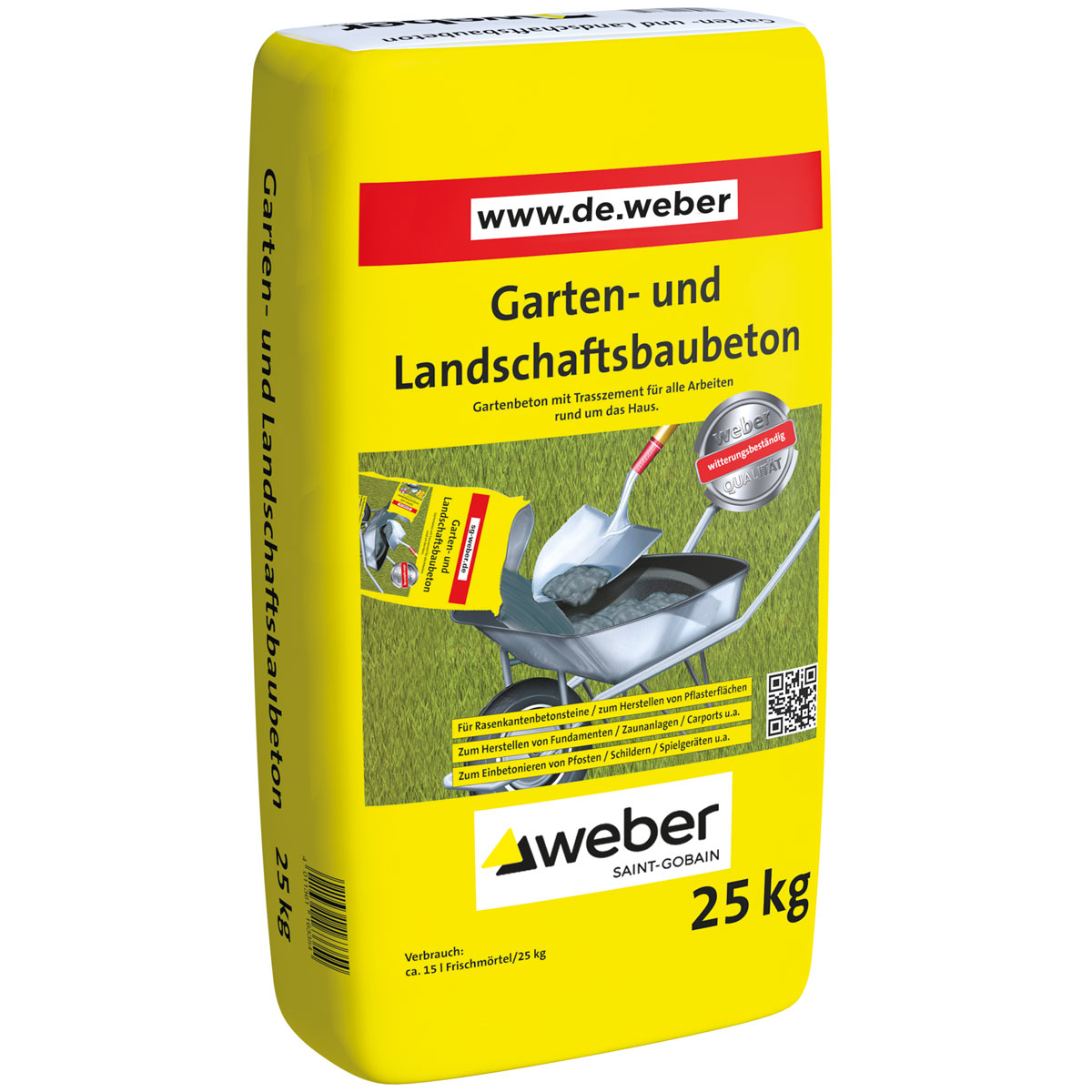 Weber  Garten und Landschaftsbaubeton 25 kg