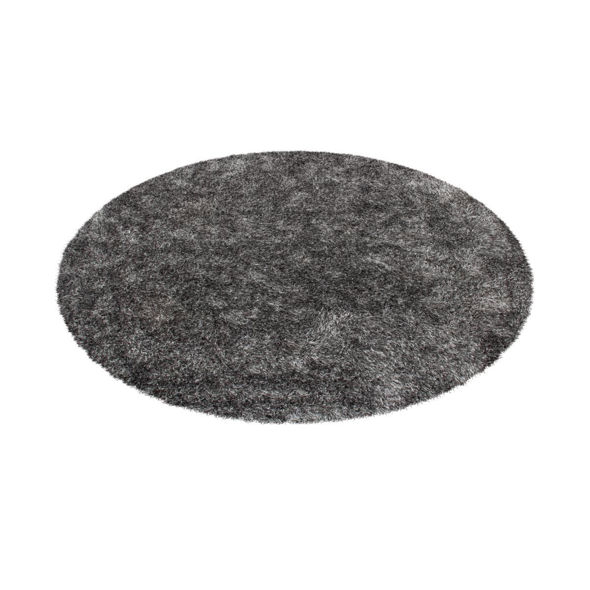 Hochflorteppich „Diamond 700 Grau/Weiß“, Ø160cm Rund Bild 3