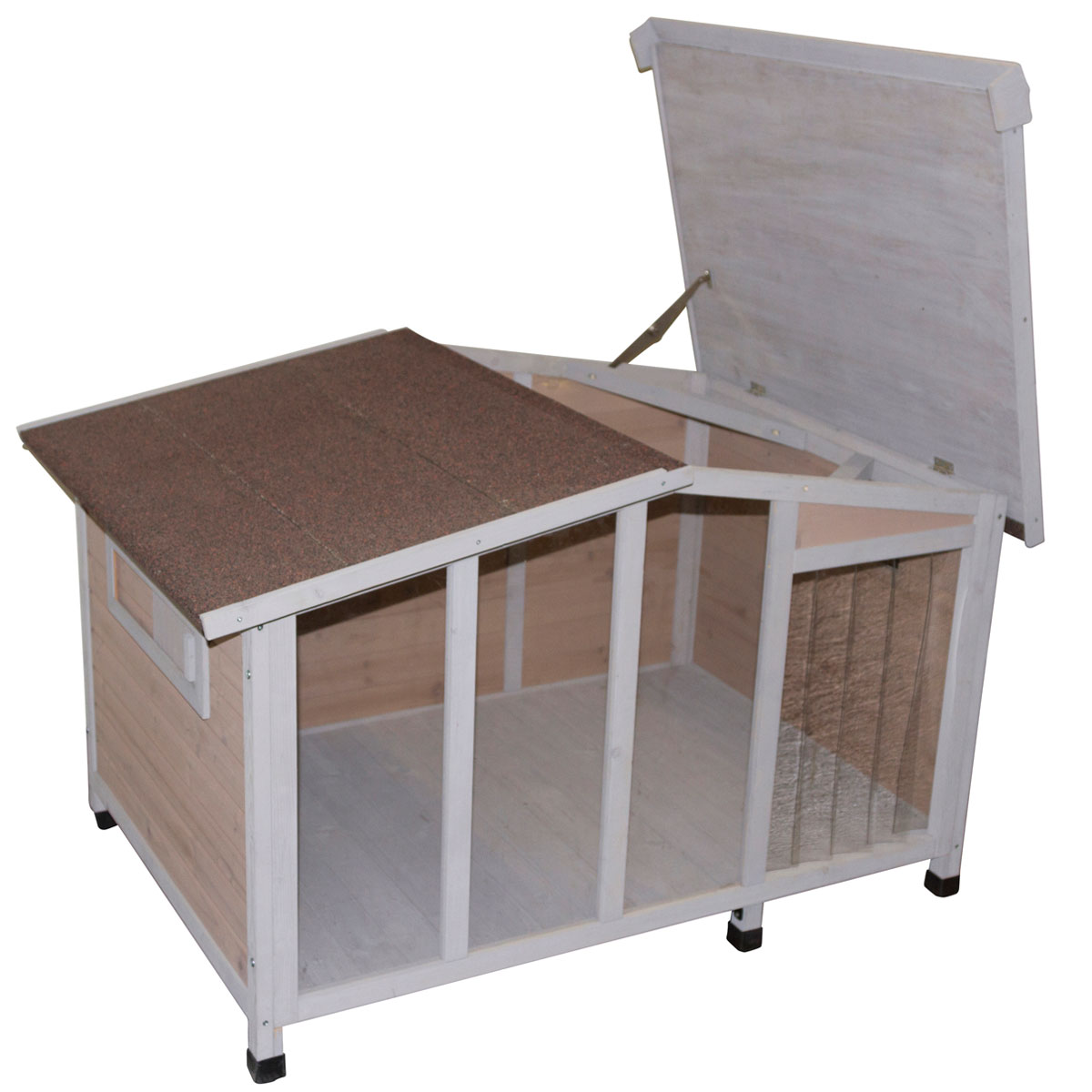 Hundehütte Overview 134 x 92 x 82 cm braun Bild 6