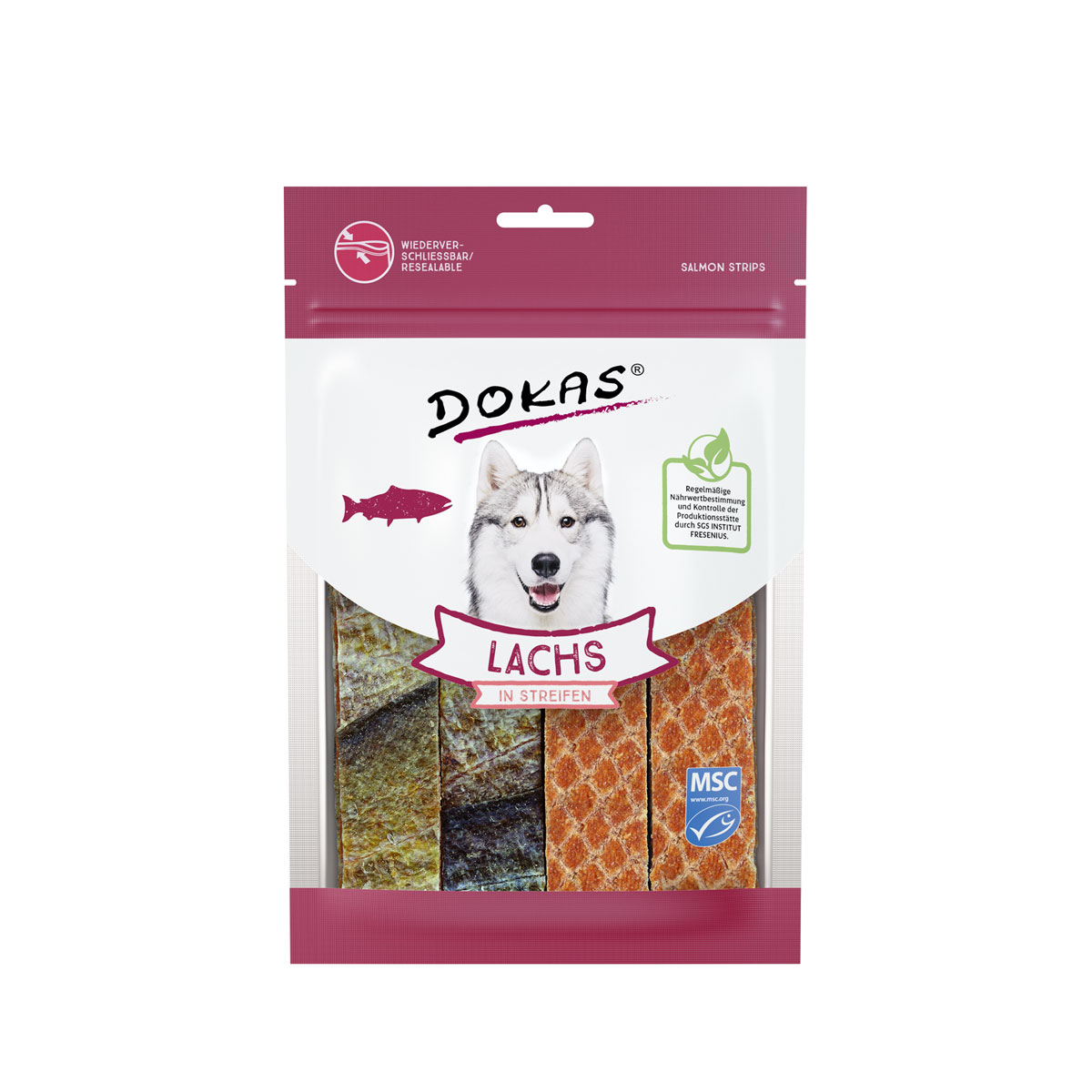 Dokas Lachs in Streifen100 g