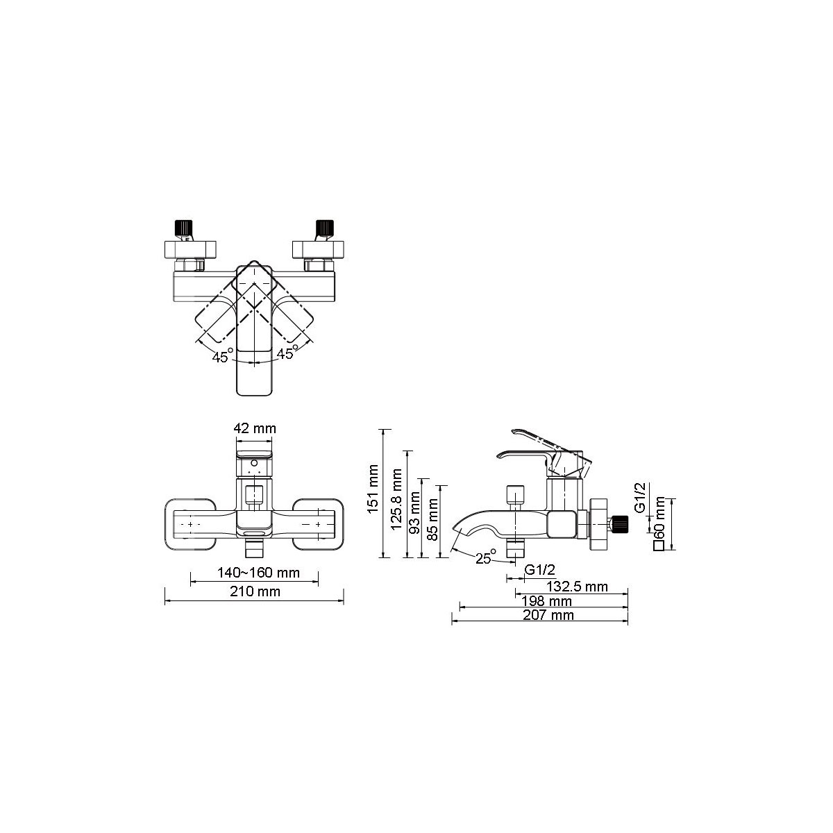 Lenz  Wannenarmatur MILANA chrom Bild 2