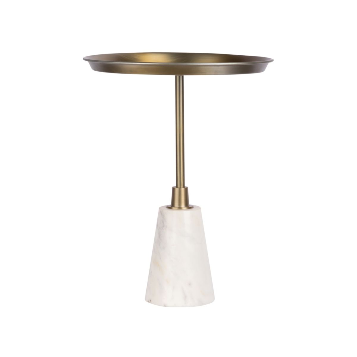 Beistelltisch Grant 125 weiss gold