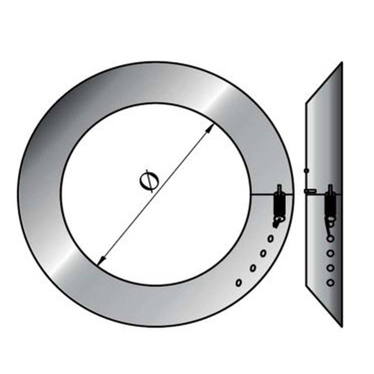 MyFireTool  FAL Rosette verstellbar 100/120 mm