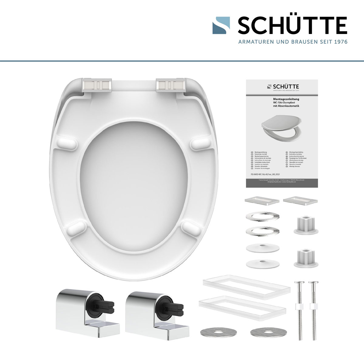 Schütte Duroplast WC-Sitz YING und YANG mit Absenkautomatik Bild 5