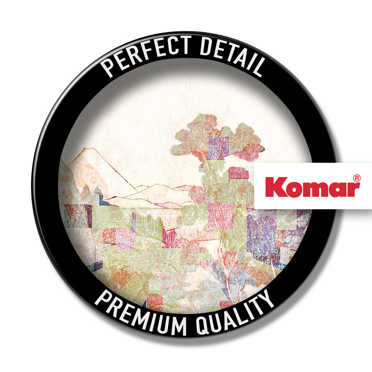 Komar  Selbstklebende Vlies Fototapete rund Impression Durchmesser 125 cm Bild 3