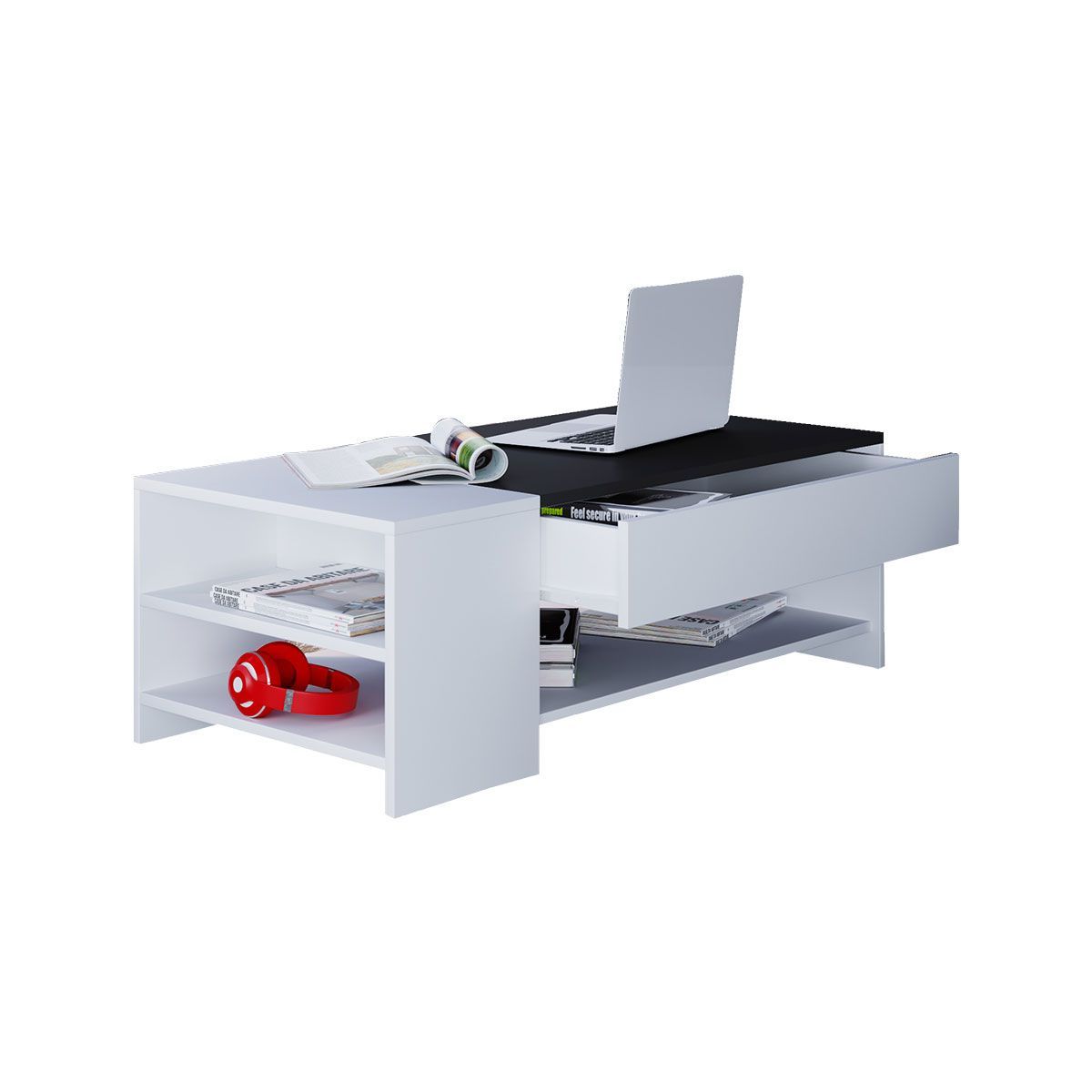 Couchtisch Tindus Buche/schwarz Bild 1