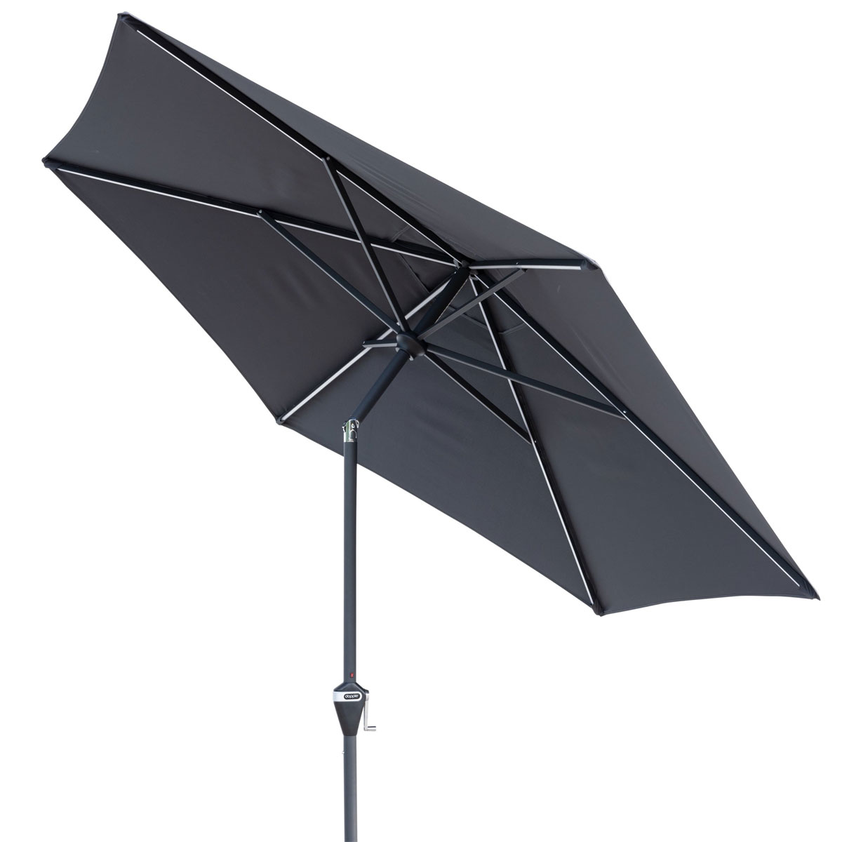 Doppler Sonnenschirm Active Auto Tilt LED 300 cm 6-teilig anthrazit Bild 2