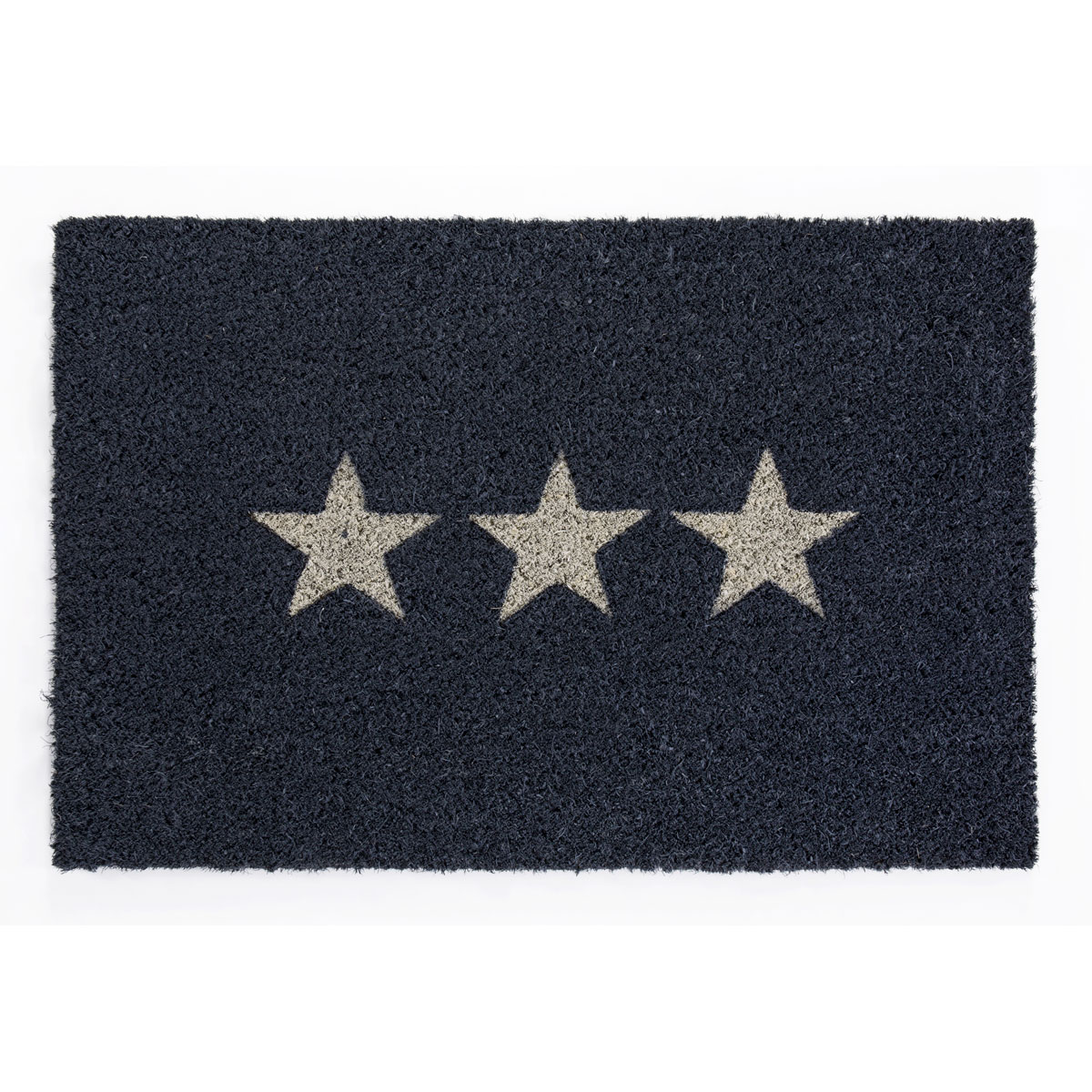 Kokosmatte Stars 40 x 60 cm dunkelgrau