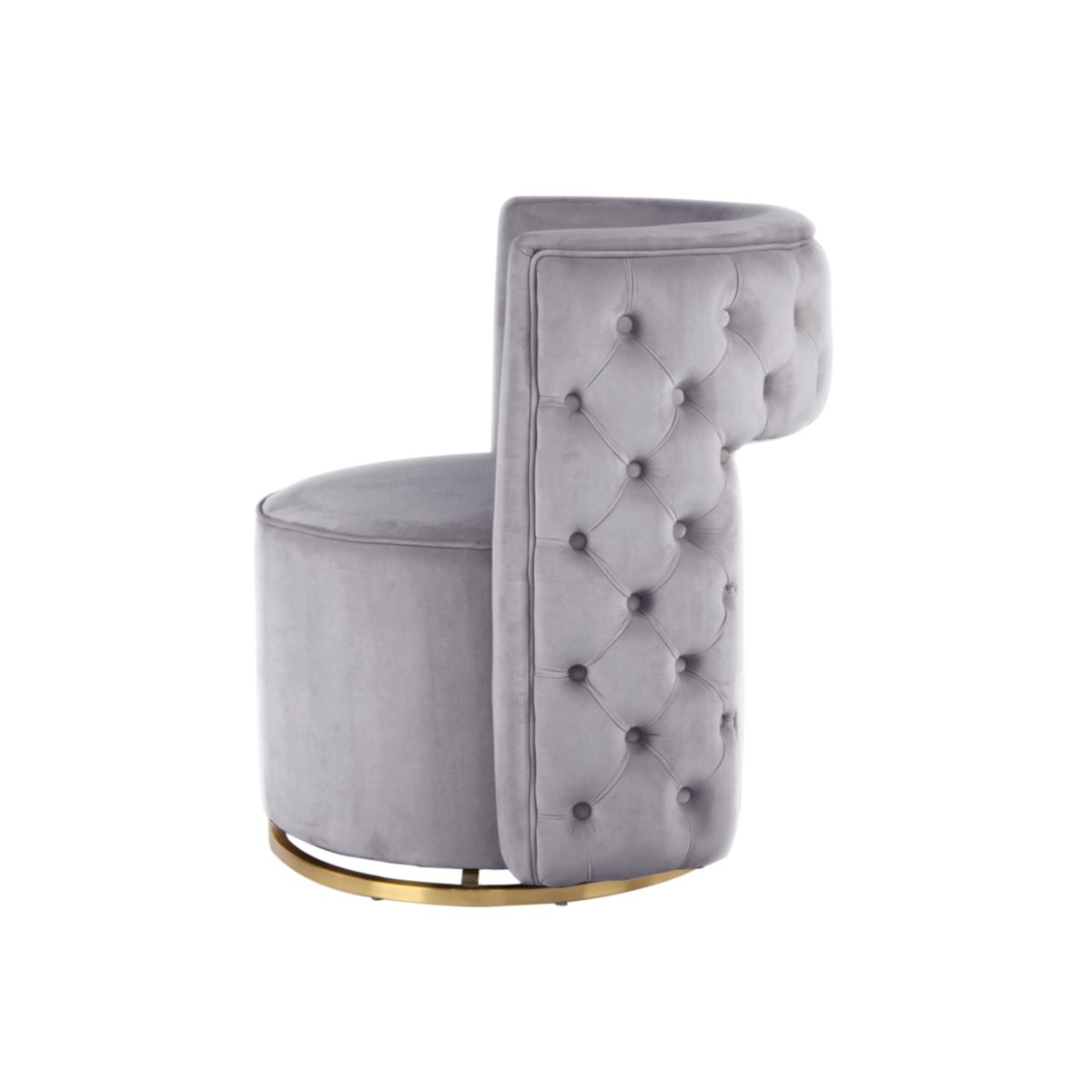 Sessel Drehsessel Beverly 125 grau gold Bild 3