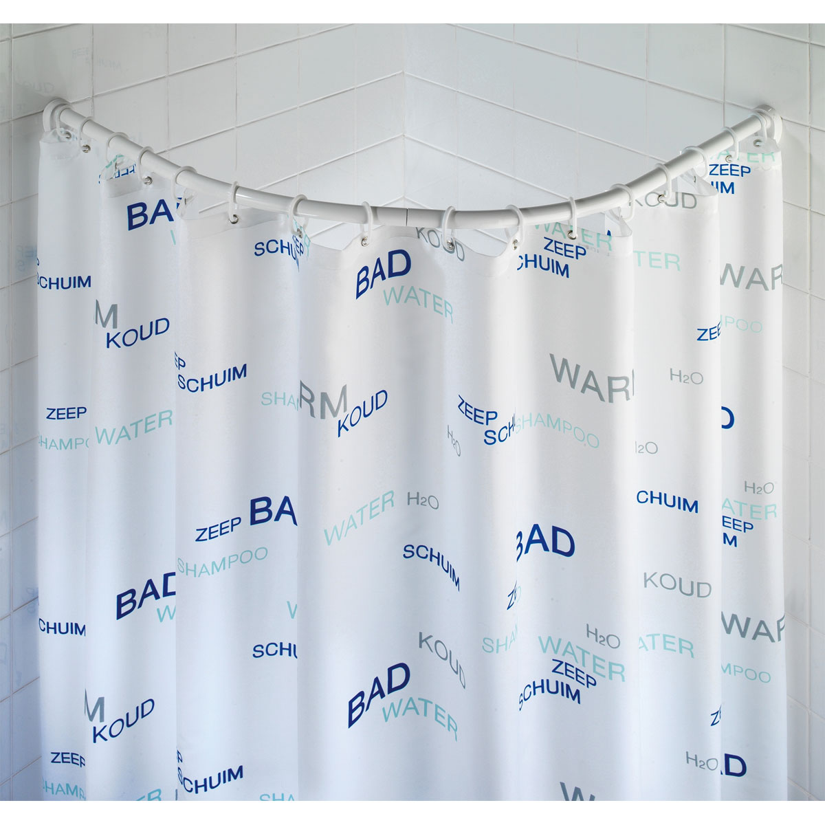 Wenko  Rundduschstange Weiß 80 x 80 / 90 x 90 cm Bild 6