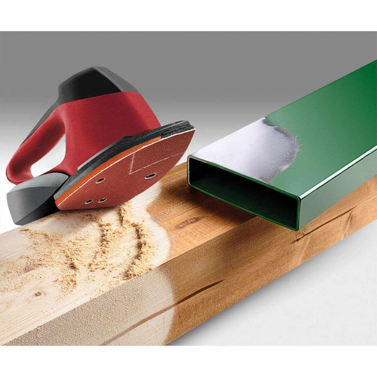 kwb  Schleifdreiecke Quick Stick Holz und Metall 96 x 136 mm K120 Bild 3