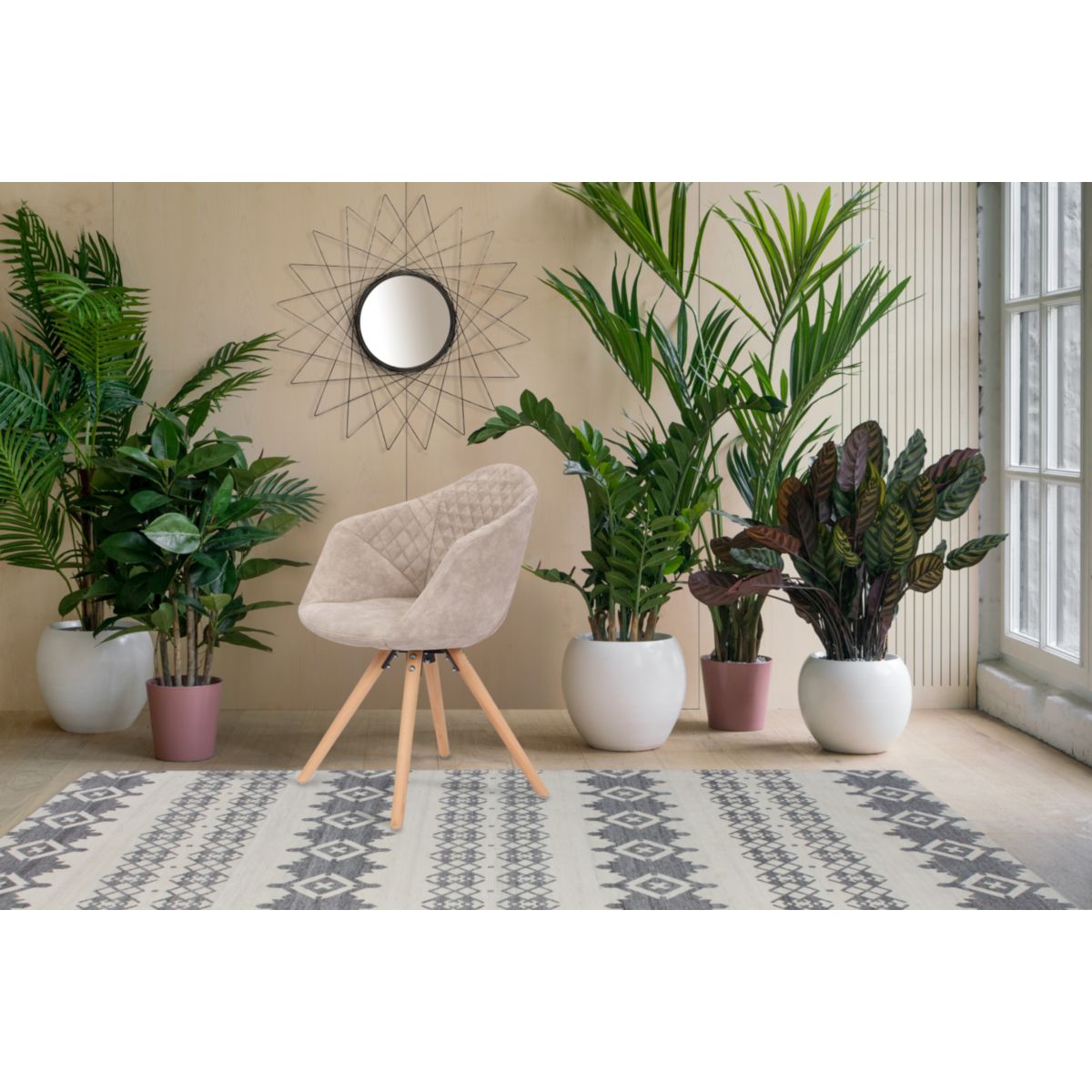 Stuhl Chadwick 110 2er-Set weiss creme Bild 5