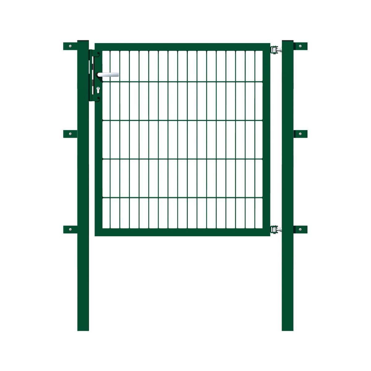GAH Alberts Stabgitter-Einzeltor grün-feuerverzinkt 1000 x 1000/1500 mm zum Einbetonieren