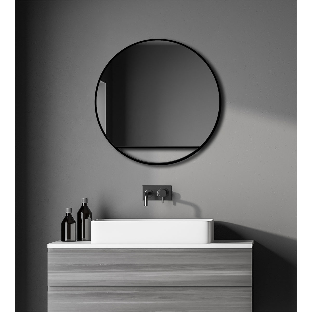 DSK  Design Spiegel Silver Cosmos Black Dm 60 cm Bild 4