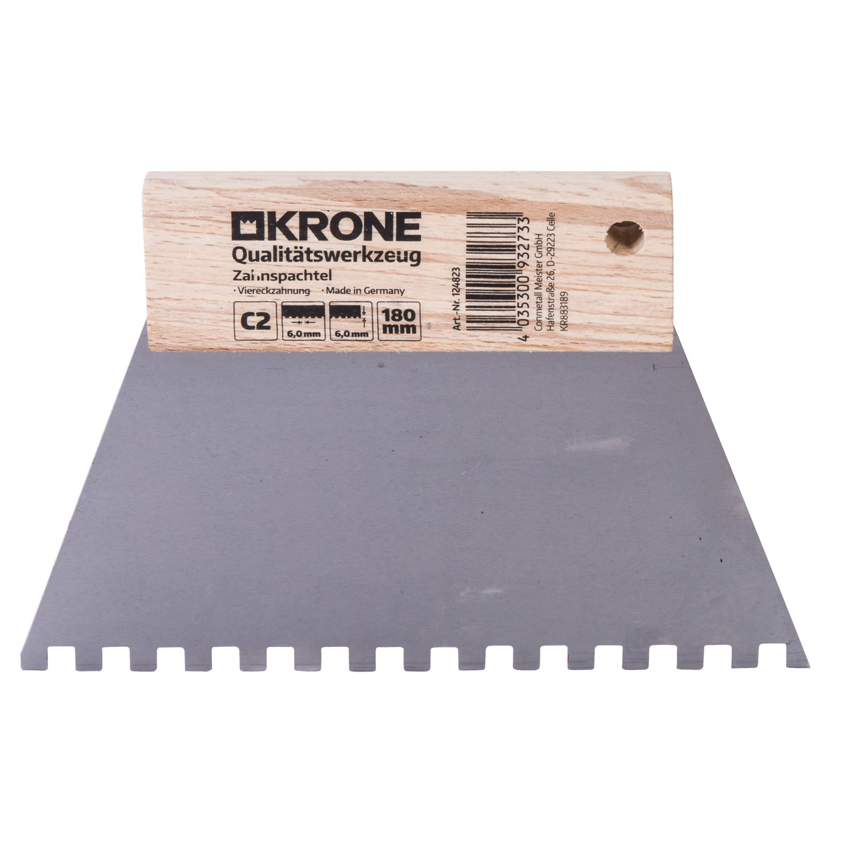 Krone  Zahnspachtel 180 mm C2 6,0 x 6,00mm