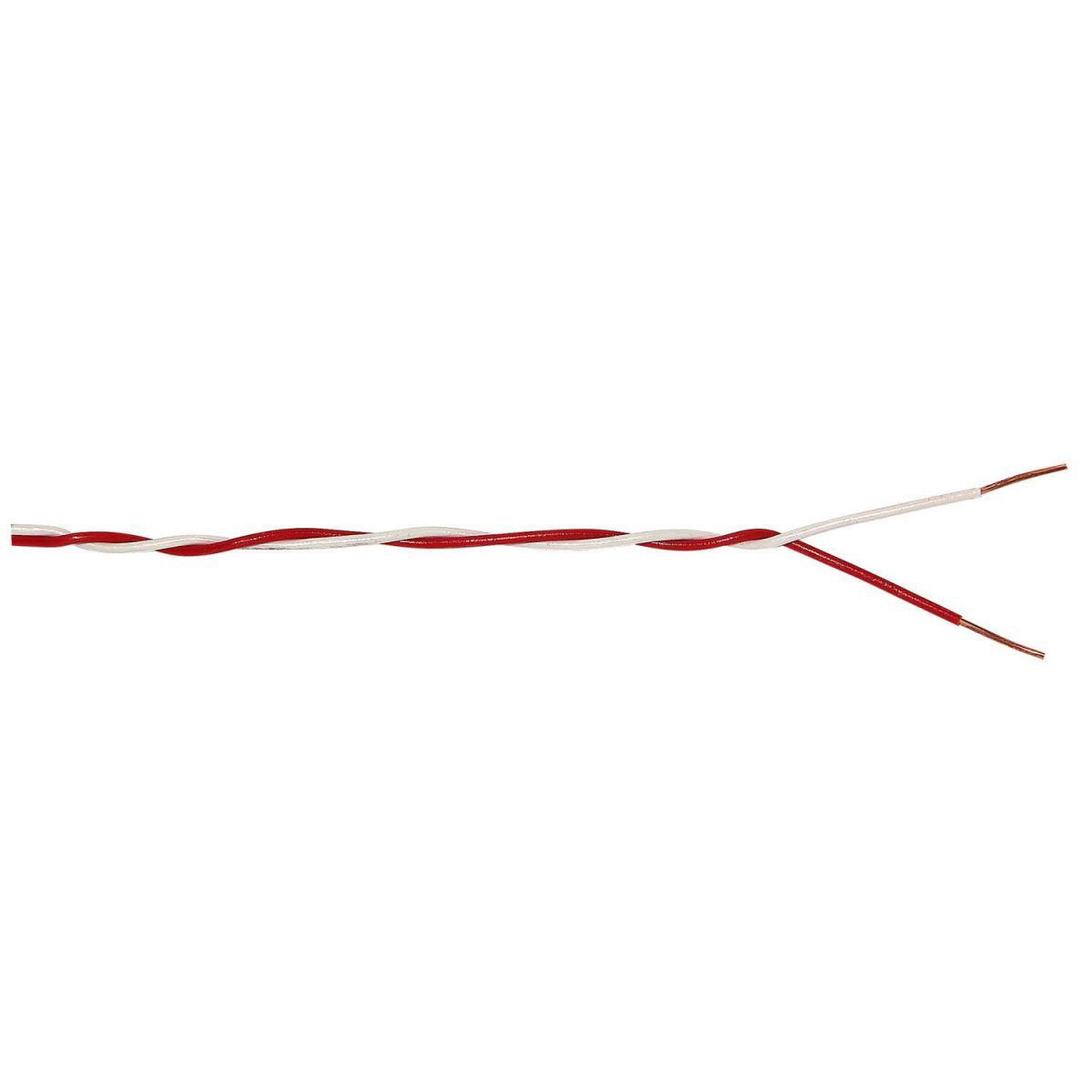 Klingeldraht 2 x 0,6 rot/weiß 20 m