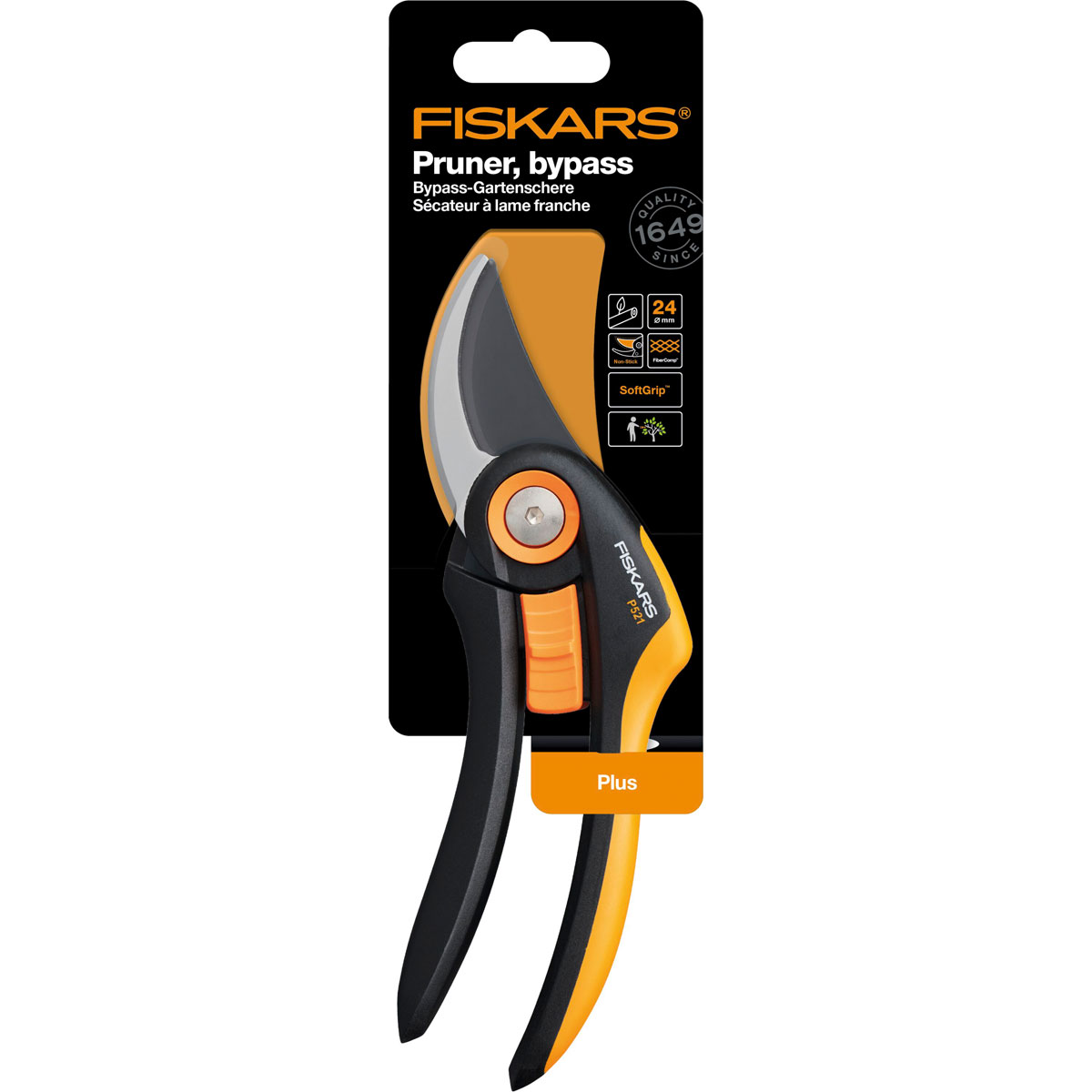 Fiskars Gartenschere Plus P521 Bypass Bild 2