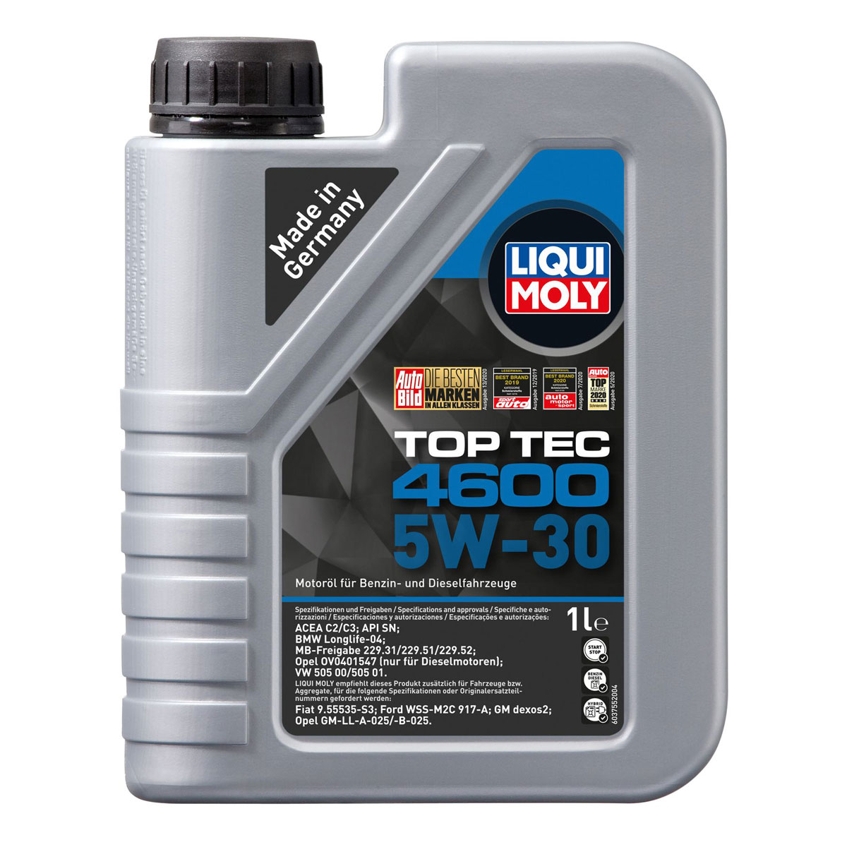 Liqui Moly Leichtlauf-Motor-Öl Top Tec 4600 5W-30 1 L