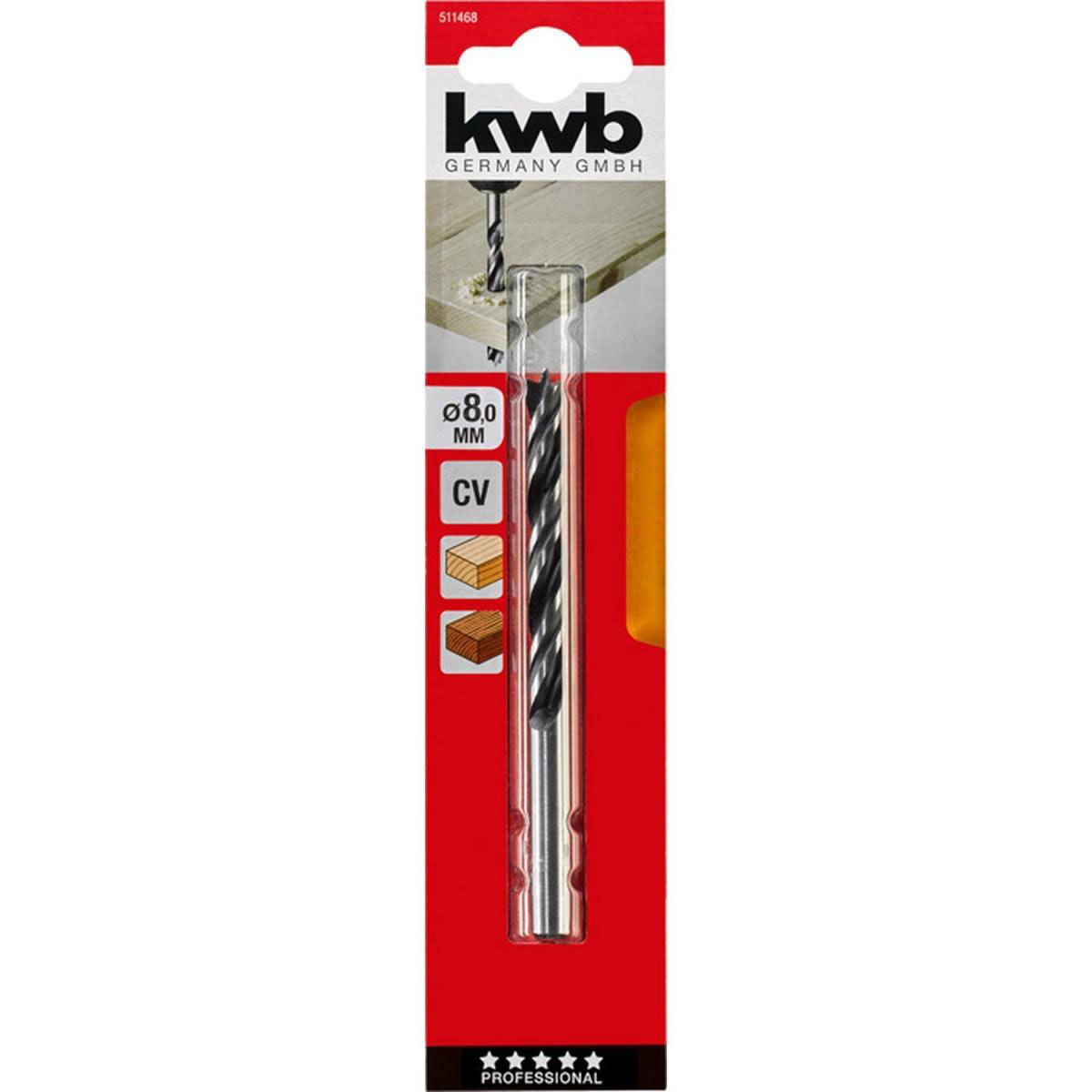 kwb  Holzspiralbohrer Durchmesser 8 mm Bild 2