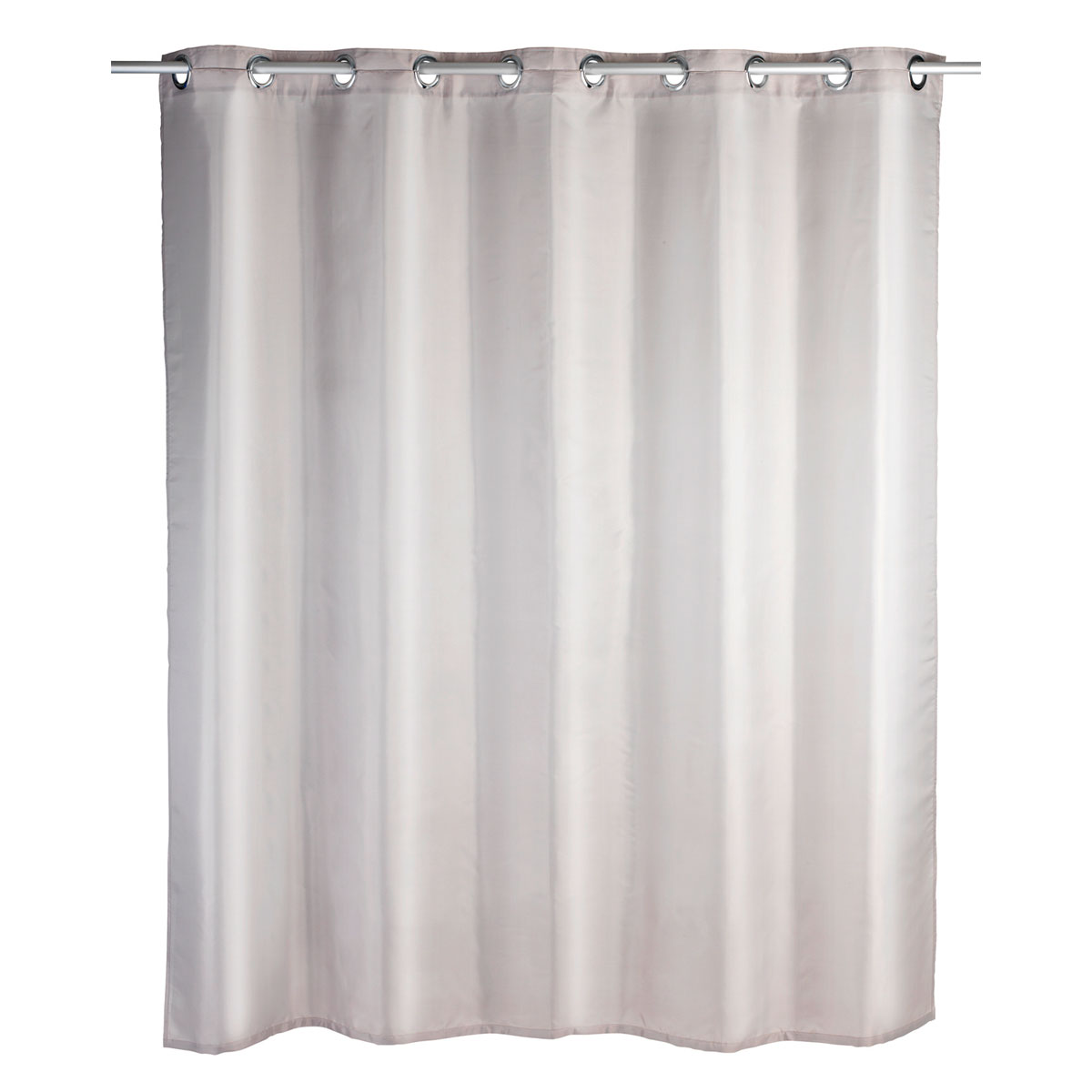 Wenko  Duschvorhang Comfort Flex Taupe Textil Polyester 180 x 200 cm waschbar