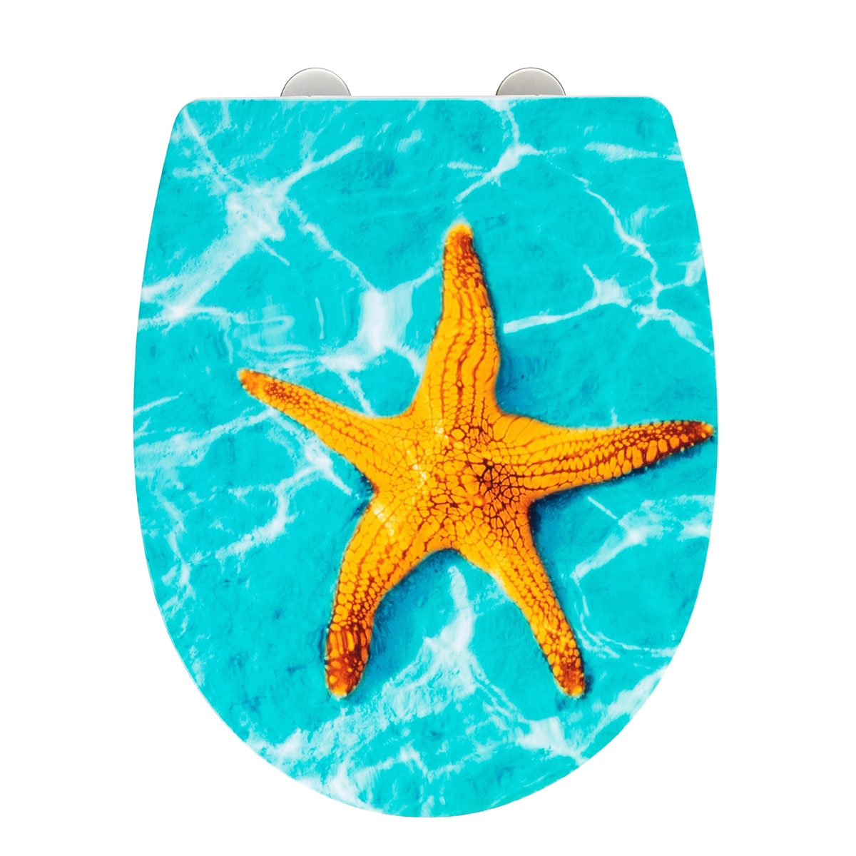 Wenko  WC-Sitz Tonga mit Hochglanz-Oberfläche Toilettensitz mit Absenkautomatik Schnellbefestigung aus bruchstabilem Thermoplast Bild 1