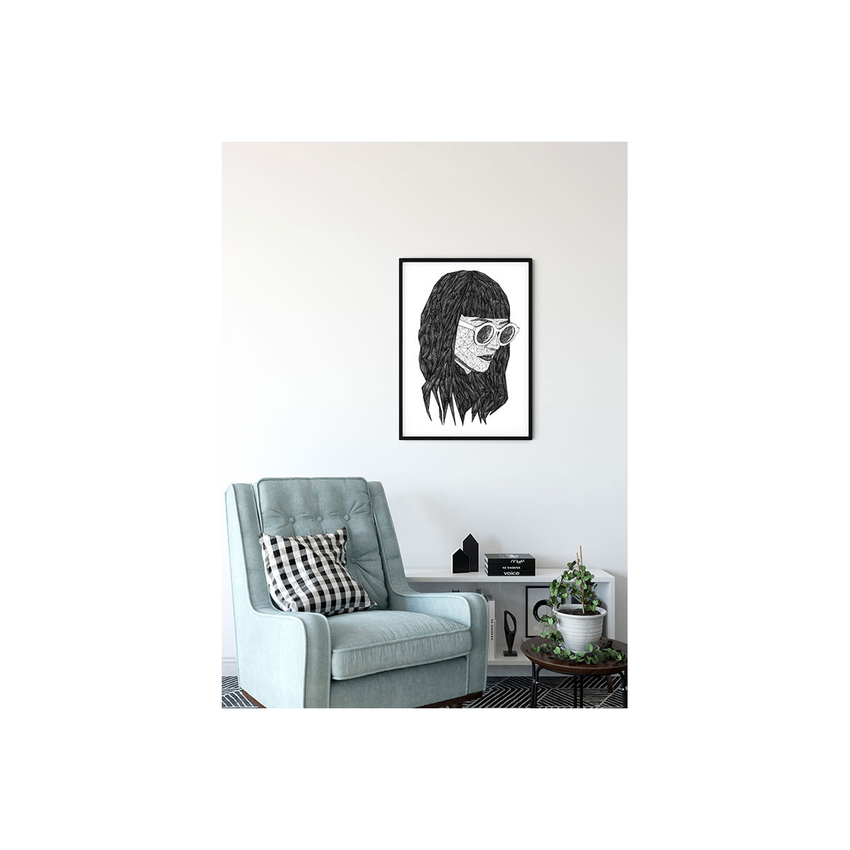 Komar  Wandbild Grid Monochrome 40x50 cm Bild 3