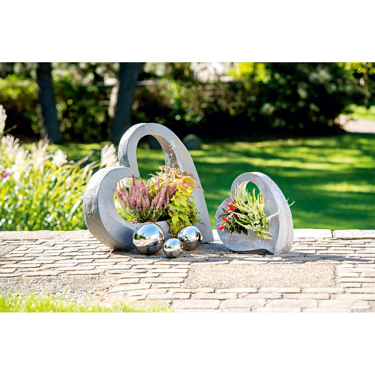 Haveson Edelstahlkugel Durchmesser 13,5 cm silber Bild 5