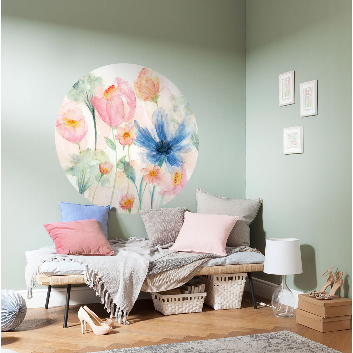 Komar  Selbstklebende Vlies Fototapete rund May Durchmesser 125 cm