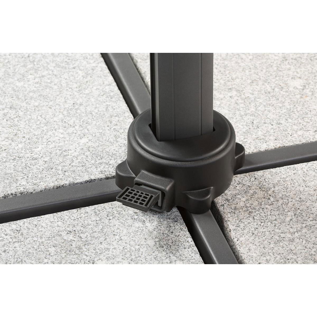 Schneider Schirme Ampelschirm Rhodos Twist 300 x 300 cm Anthrazit Bild 9