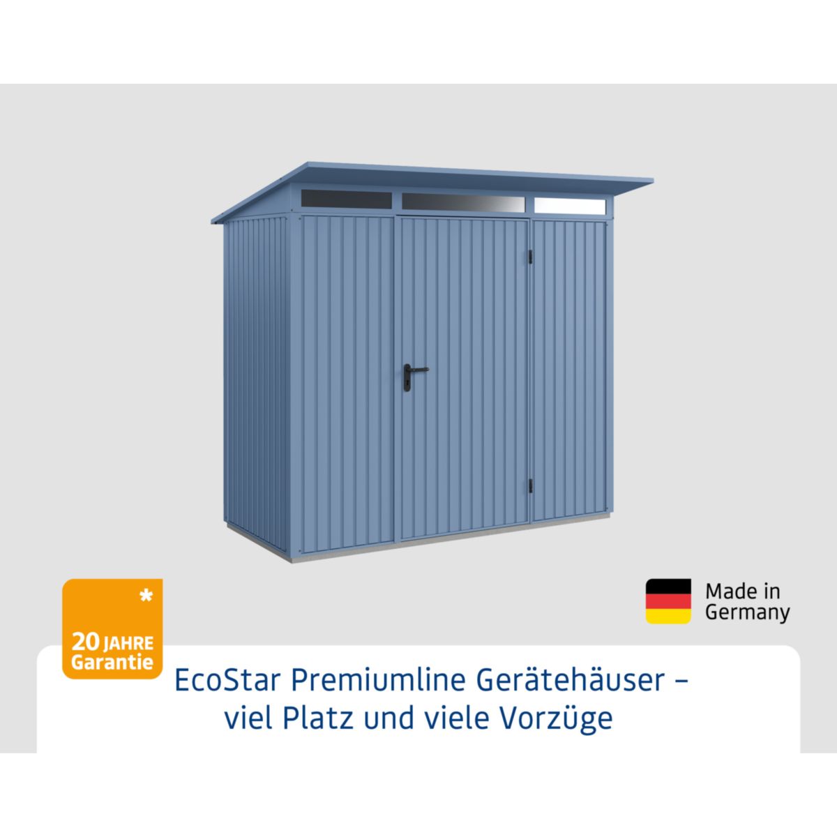 EcoStar  Gerätehaus Trend-PTyp 1RAL5014 1 flg Bild 2