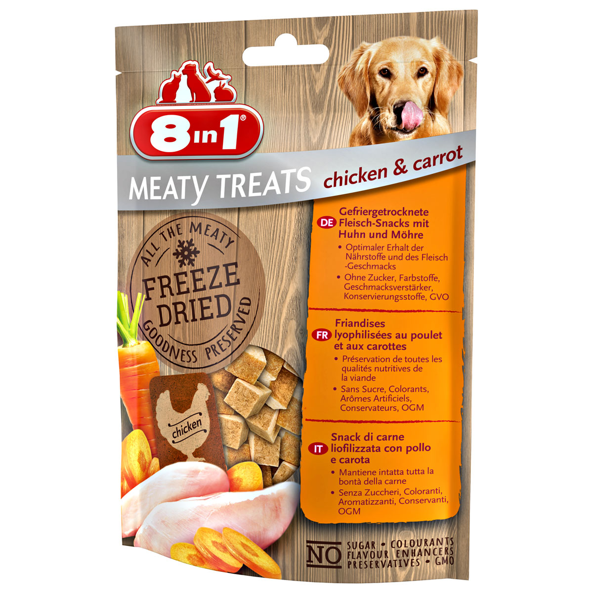8in1  Meaty Treats Huhn Karotte 50g Bild 2